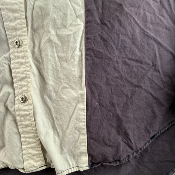 VTG Tommy Hilfiger Women Colorblock Button Up Shirt Size 14 Colorful Y2K 90s - Picture 10 of 16